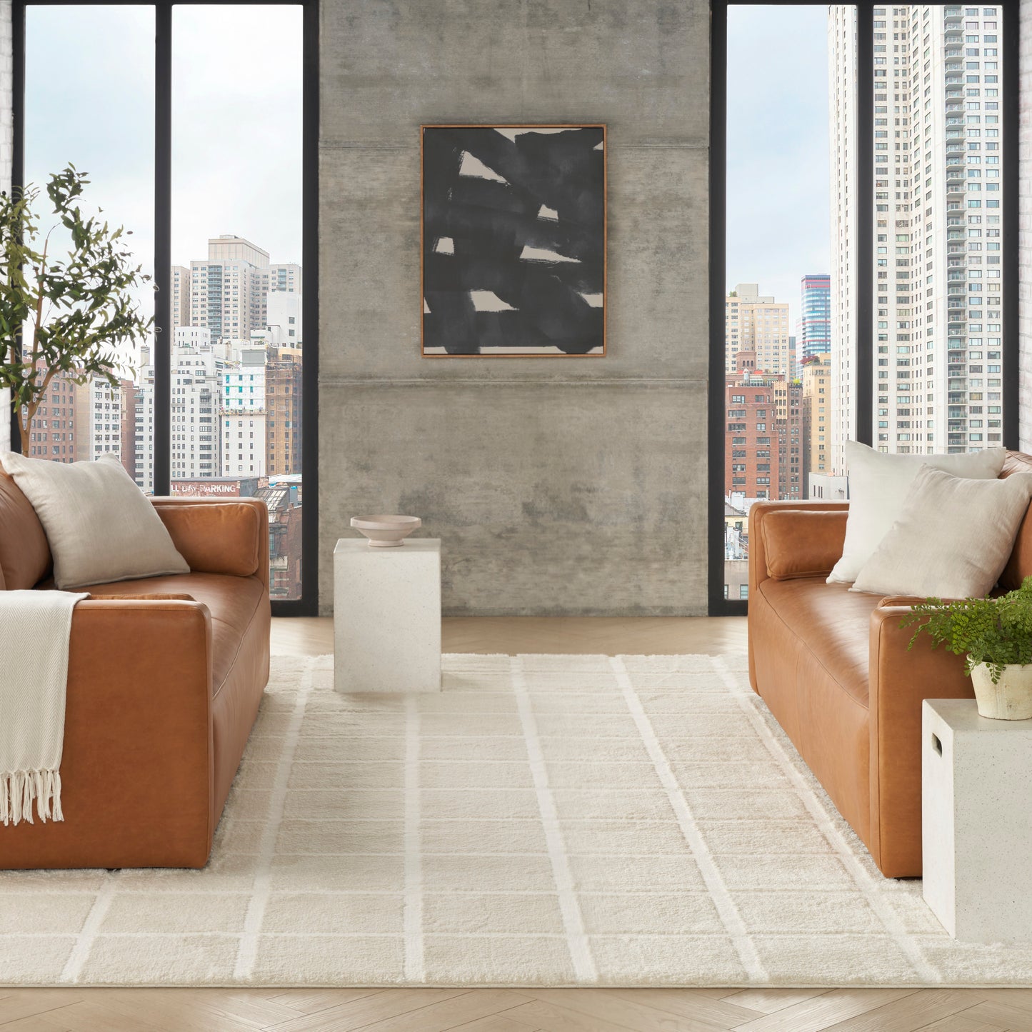 DKNY West End Ave  Ivory  Contemporary