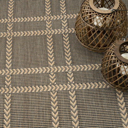 Nourison Home Horizon Indoor/Outdoor  Charcoal  Contemporary