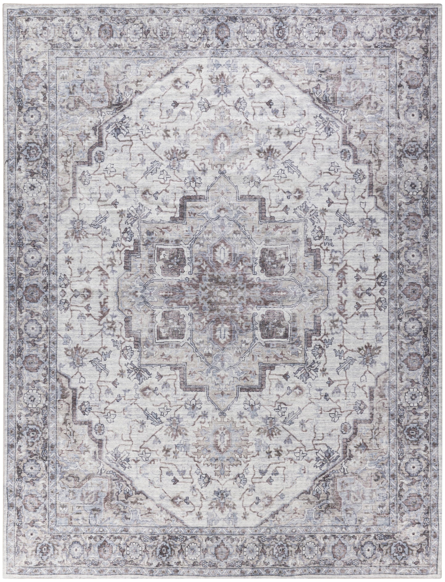 Nourison Home New Concept Washables  Ivory Beige  Traditional