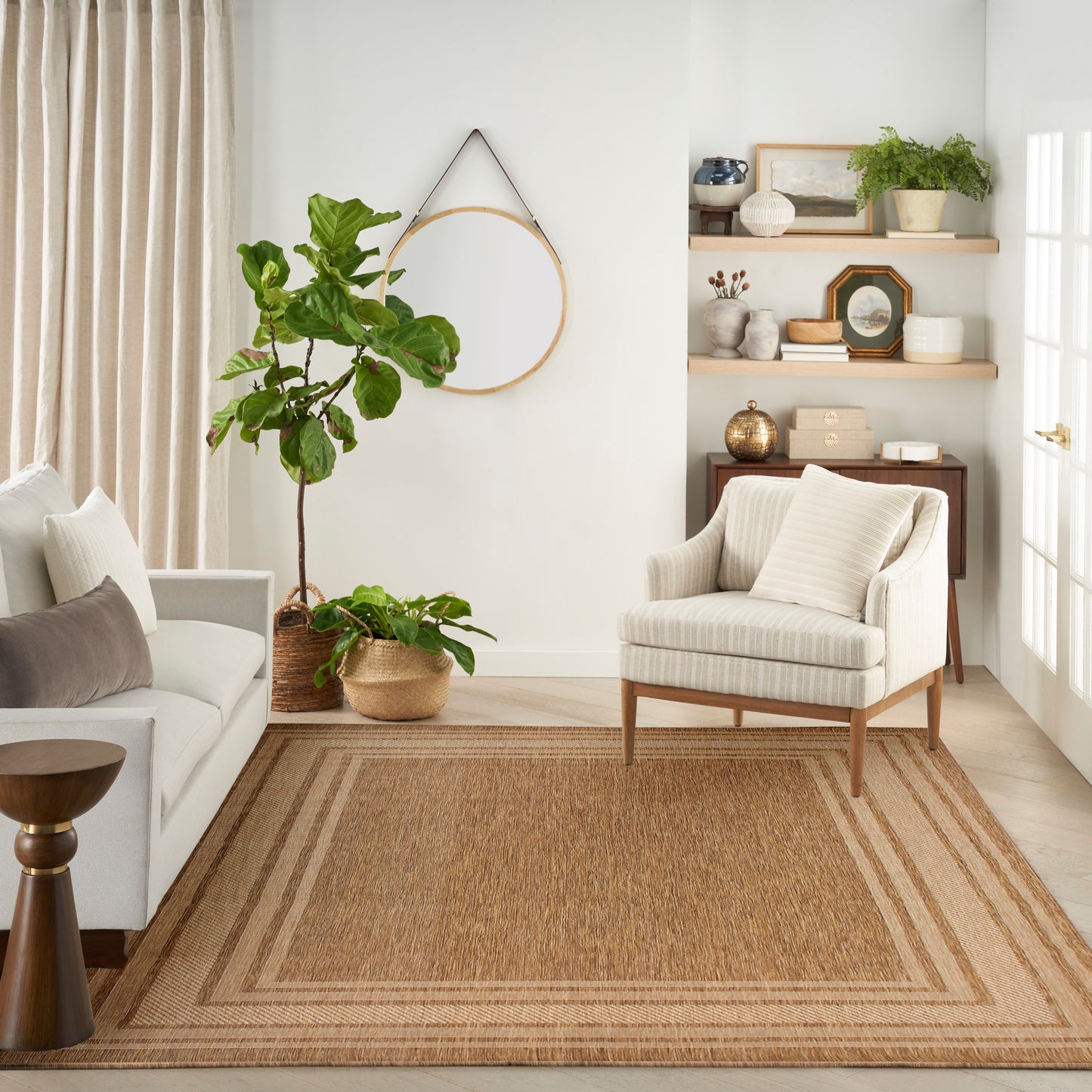 Nourison Home Horizon Indoor/Outdoor  Natural  Contemporary