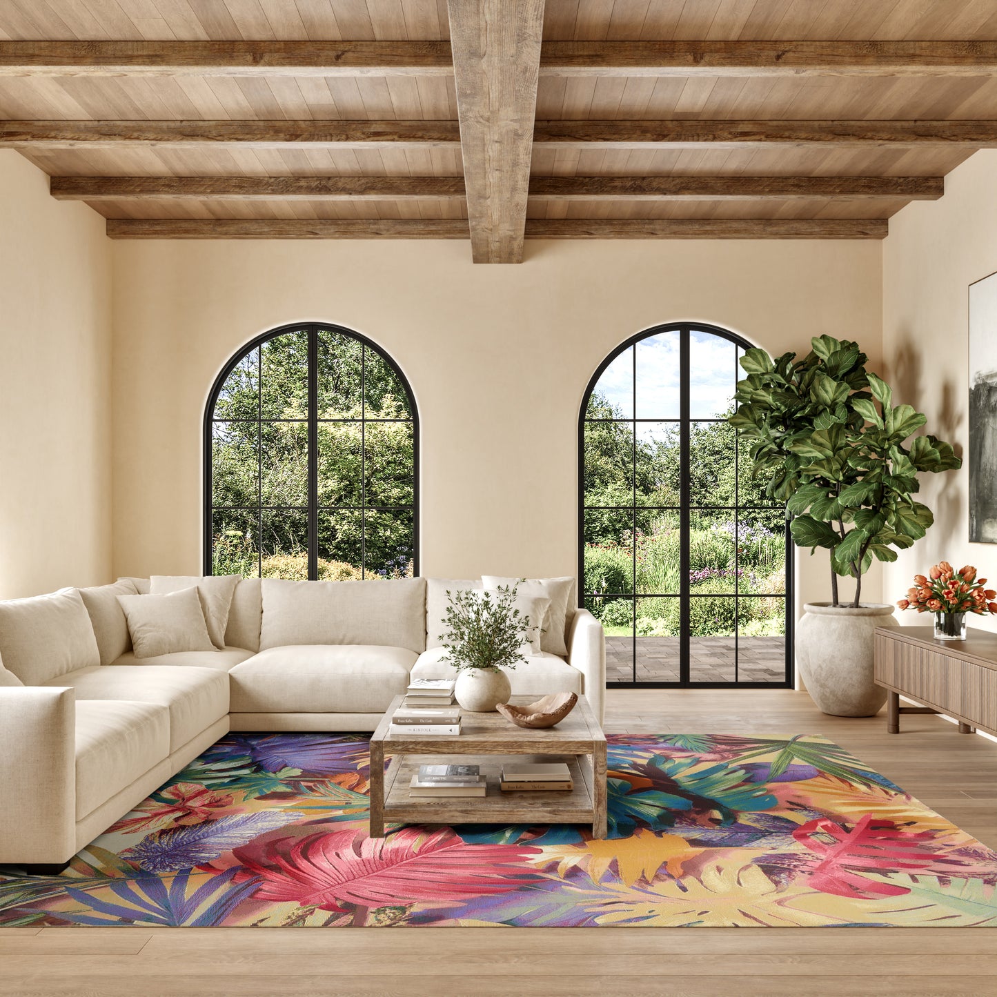 Nourison Home Color Splash  Multicolor  Contemporary