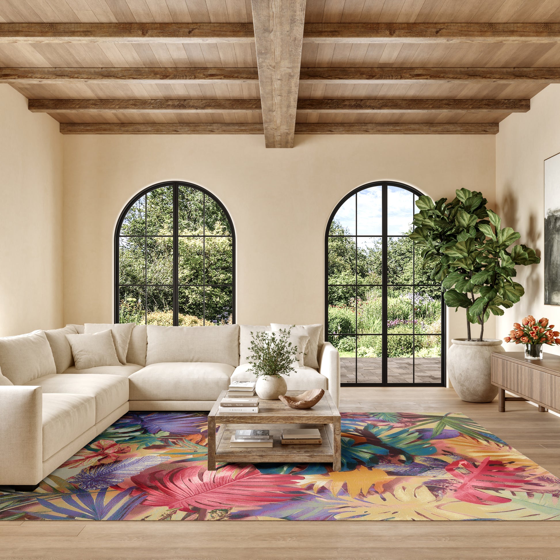 Nourison Home Color Splash  Multicolor  Contemporary