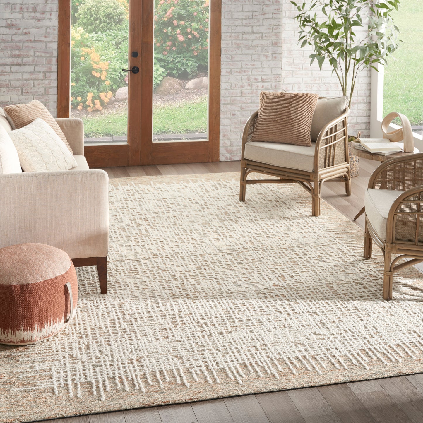 Nourison Home Colorado  Beige Multicolor  Contemporary