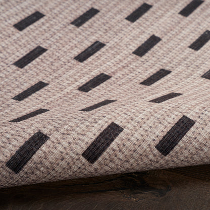 Nourison Home Nourison Washables  Cream Black  Contemporary