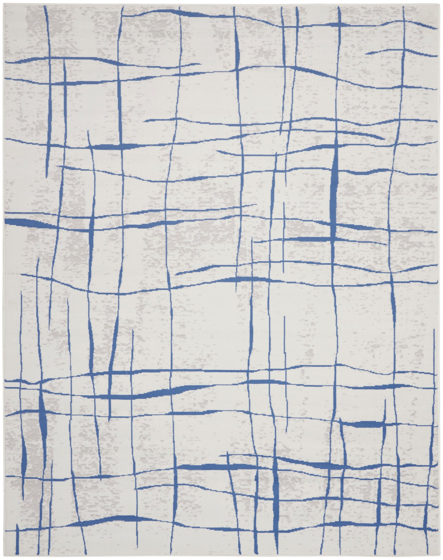 Nourison Home Whimsicle WHS09 Ivory Blue Contemporary Power-loomed Rug