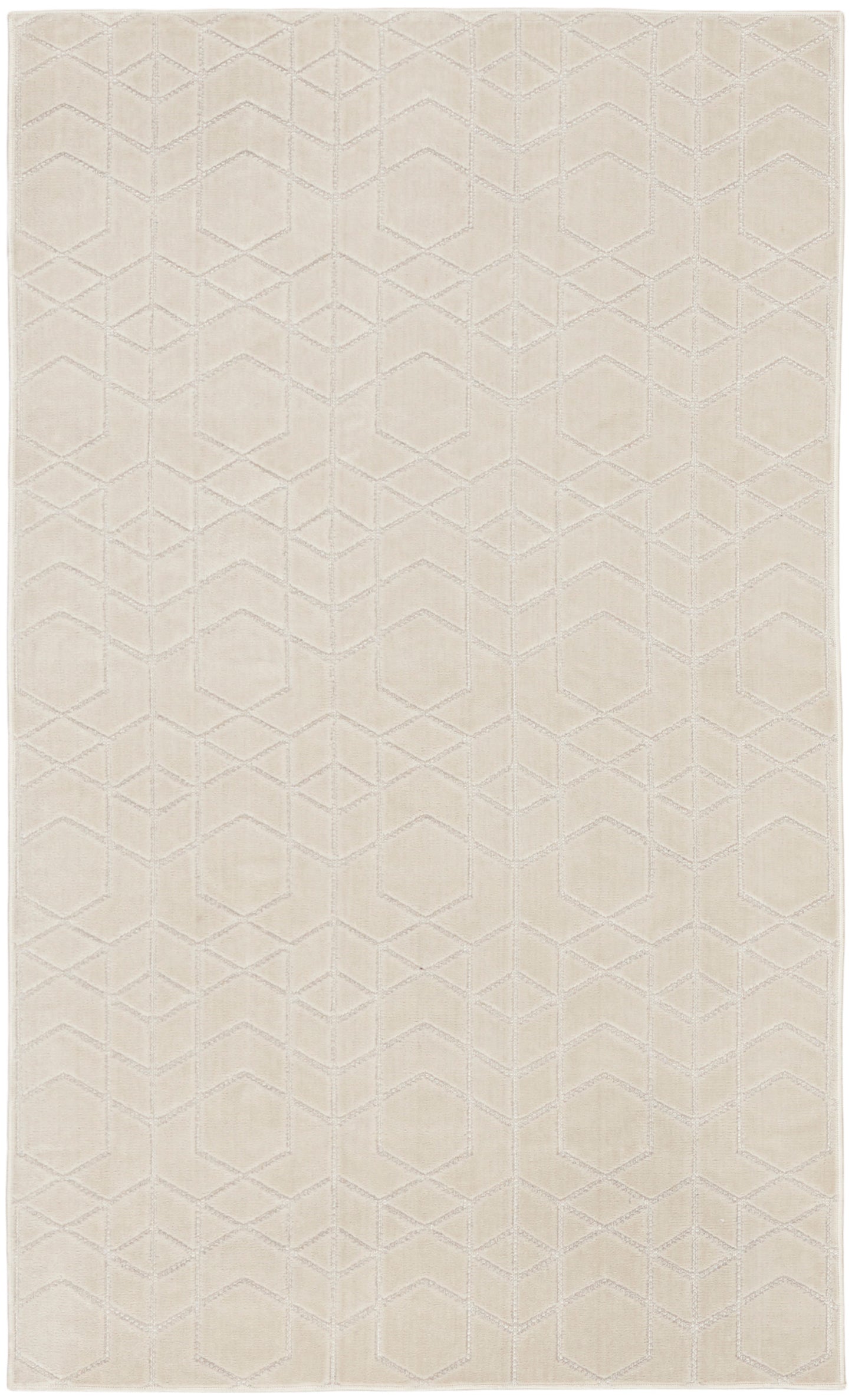 Nourison Home Washable Charm WCH01 Ivory Contemporary Machine Woven Rug