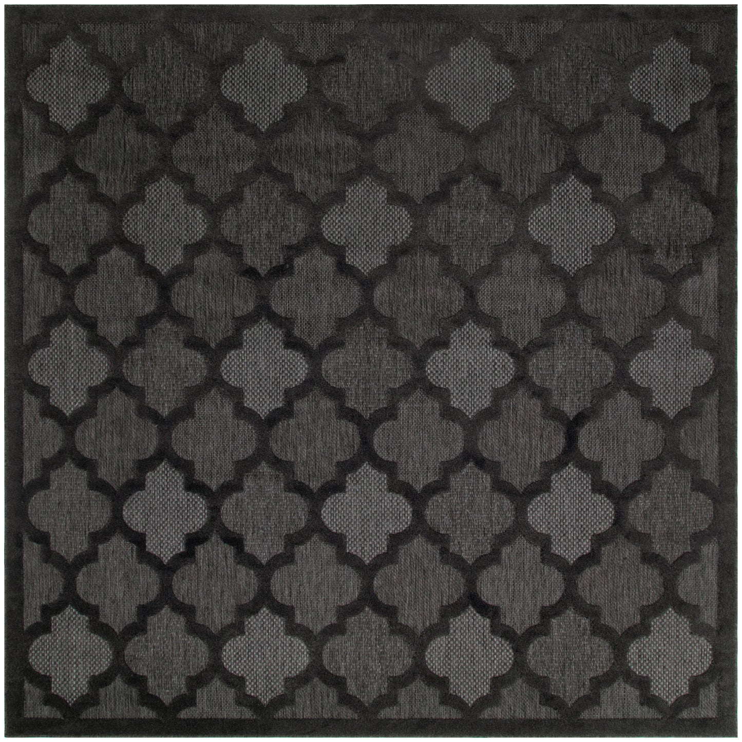 Nourison Home Easy Care NES01 Charcoal Black Contemporary Flat Weave Rug