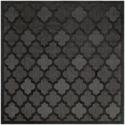 Nourison Home Easy Care NES01 Charcoal Black Contemporary Flat Weave Rug