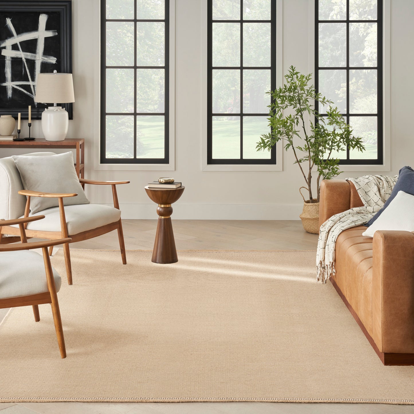 Nourison Home Washable Jute  Natural  Contemporary