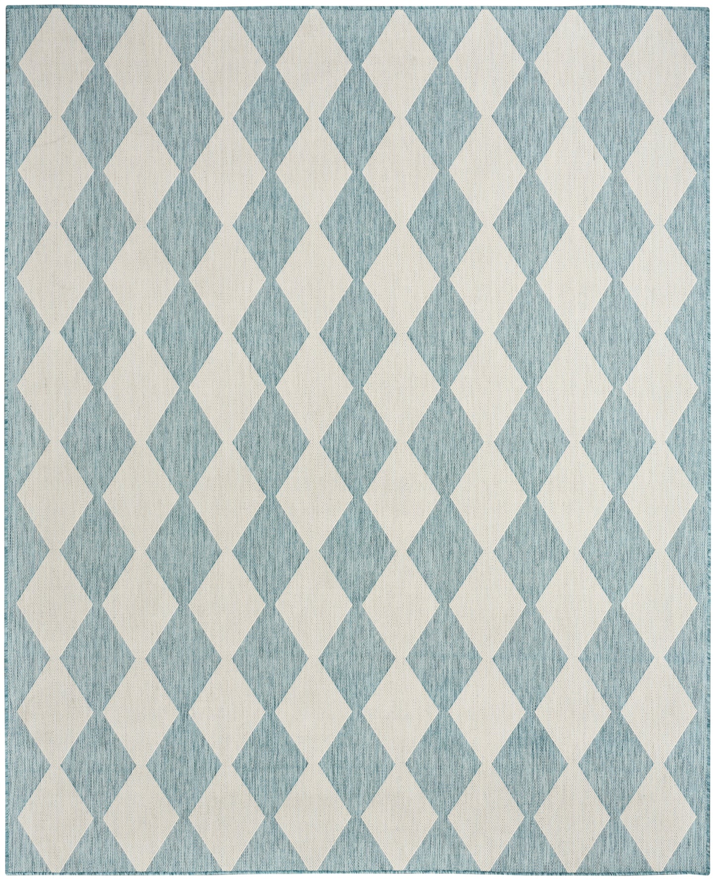 Nourison Home Positano POS04 Aqua Contemporary Power-loomed Rug