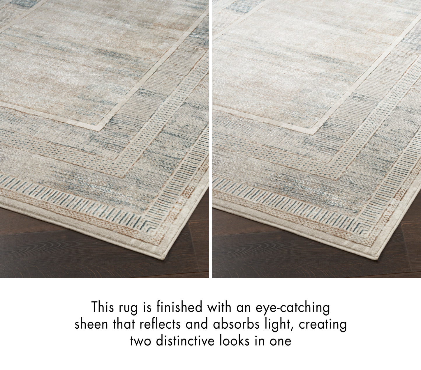 Nourison Home Glitz  Ivory Multicolor  Contemporary