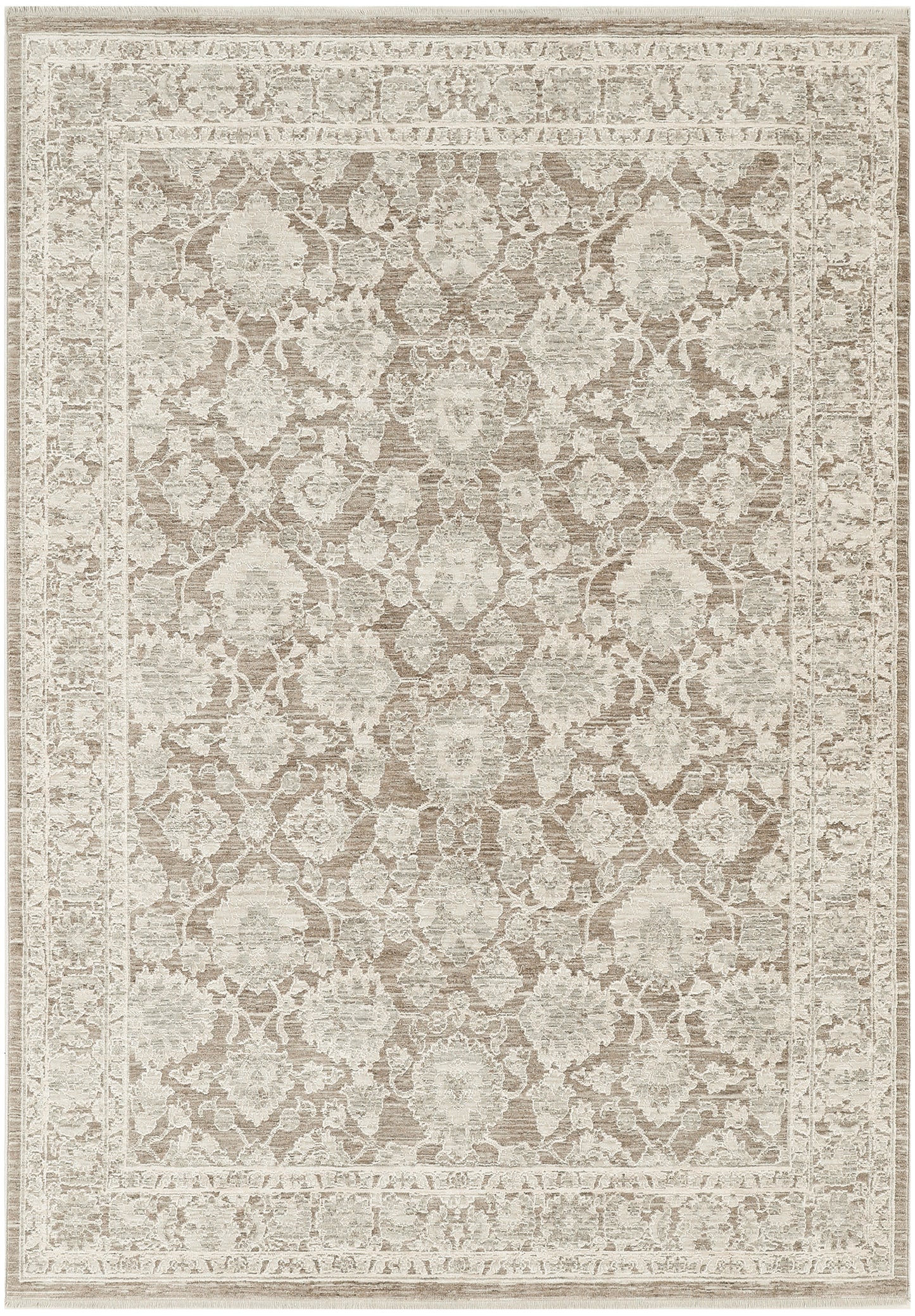 Nourison Home Shadows SHW03 Ivory Mocha Traditional Loom-woven Rug