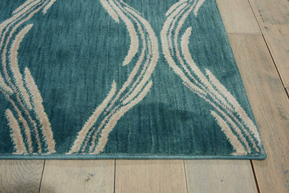 Nourison Home Tranquility  Aqua  Transitional
