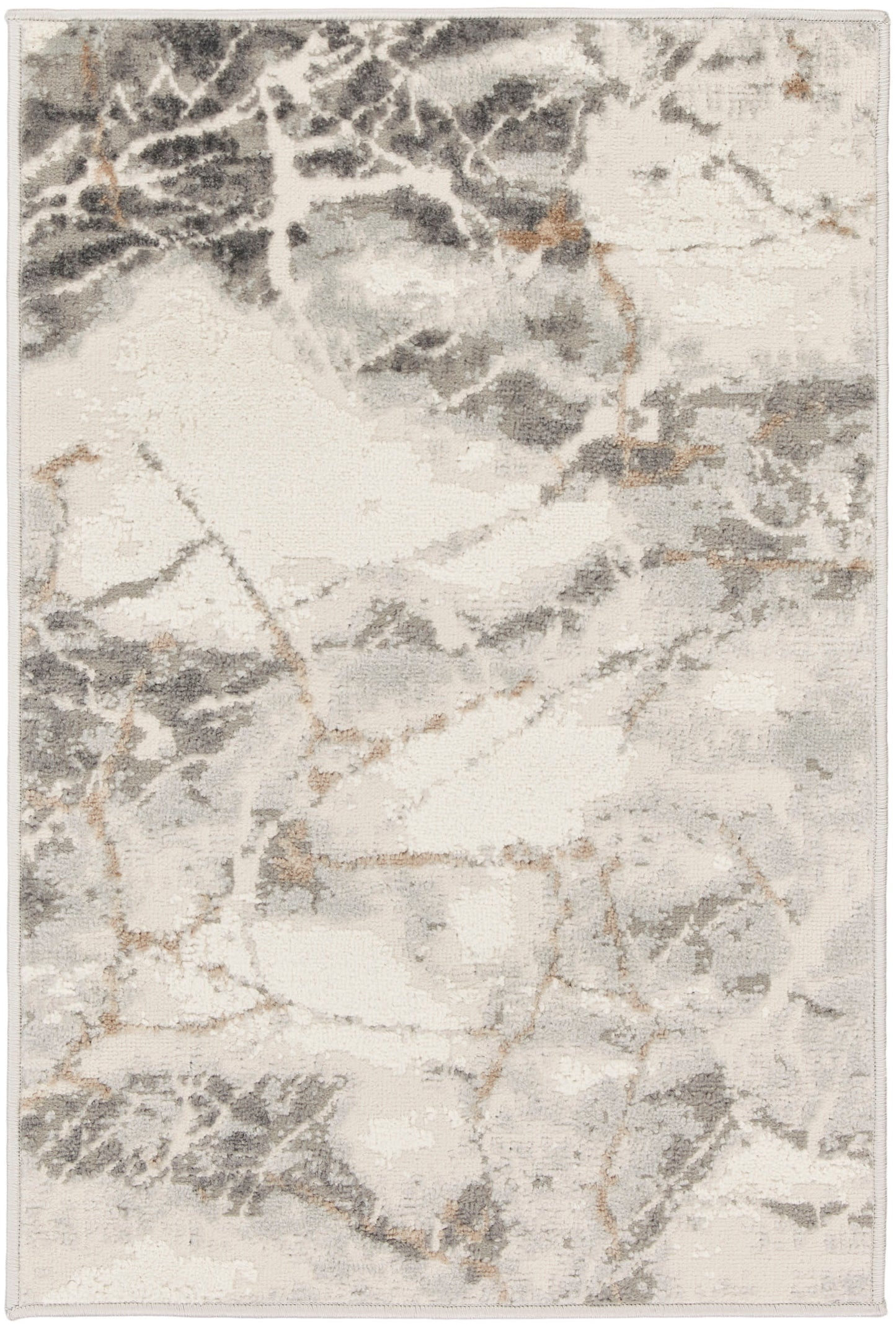 Nourison Home Elation ETN13 Ivory Grey Contemporary Power-loomed Rug