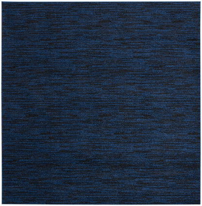 Nourison Home Nourison Essentials NRE01 Midnight Blue Contemporary Power-loomed Rug