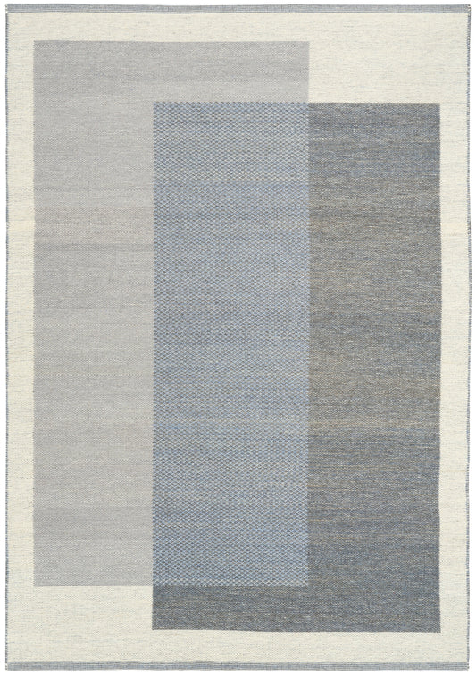 Nourison Home Copenhagen  Ivory Blue  Contemporary