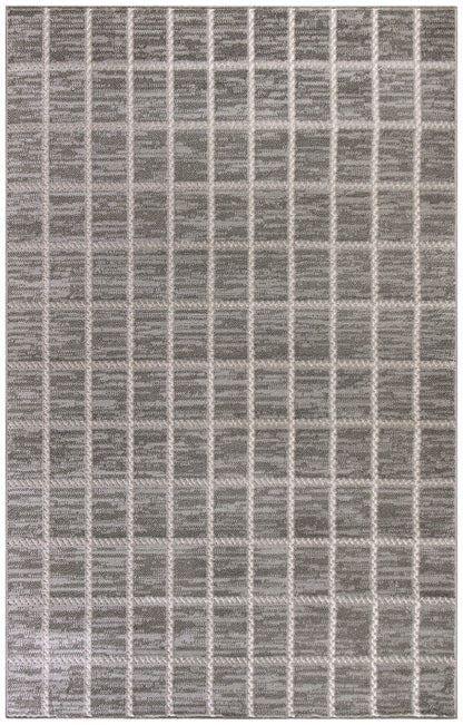 Nourison Home Serenity Home SRH05 Grey Ivory Contemporary Loom-woven Rug