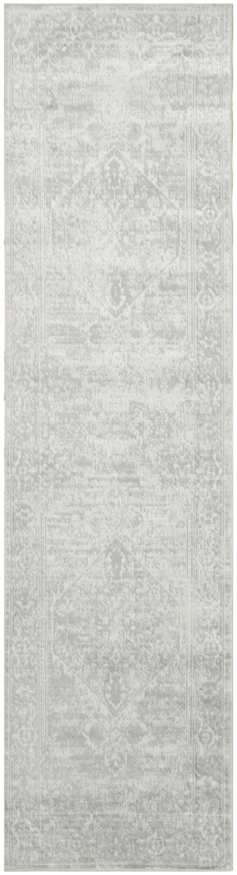 Nourison Home Astra Machine Washable ASW11 Light Grey Traditional Power-loomed Rug