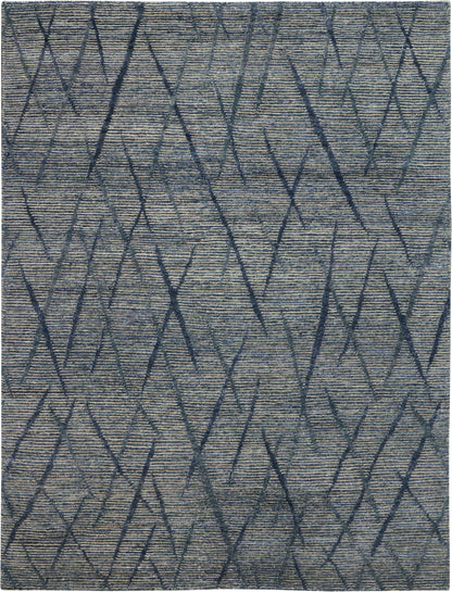 Nourison Home OCEAN OCP02 Indigo Contemporary Knotted Rugs