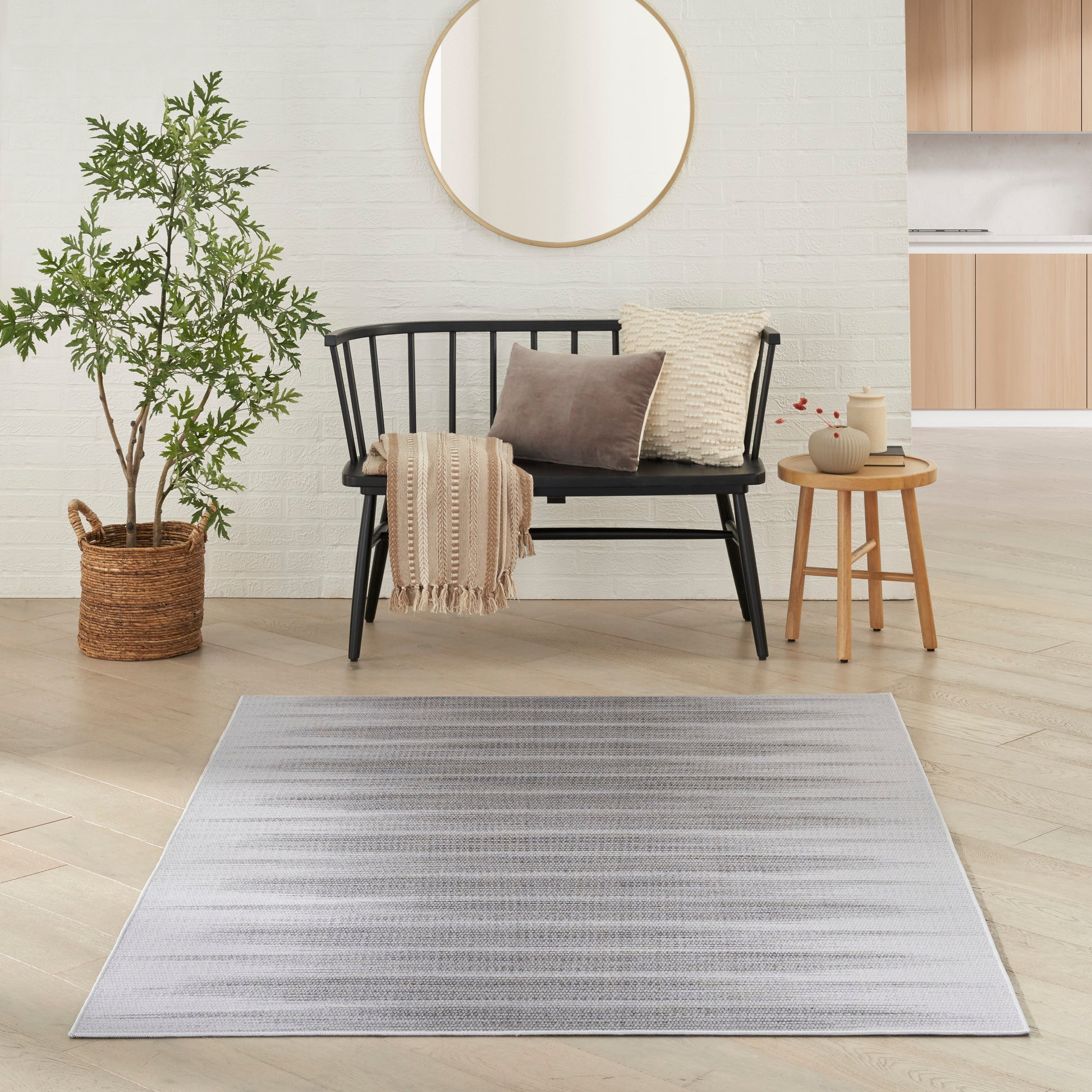 Nourison Home Vintage Home  Grey  Contemporary