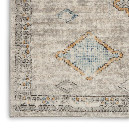Nourison Home Quarry  Ivory Grey Blue  Contemporary