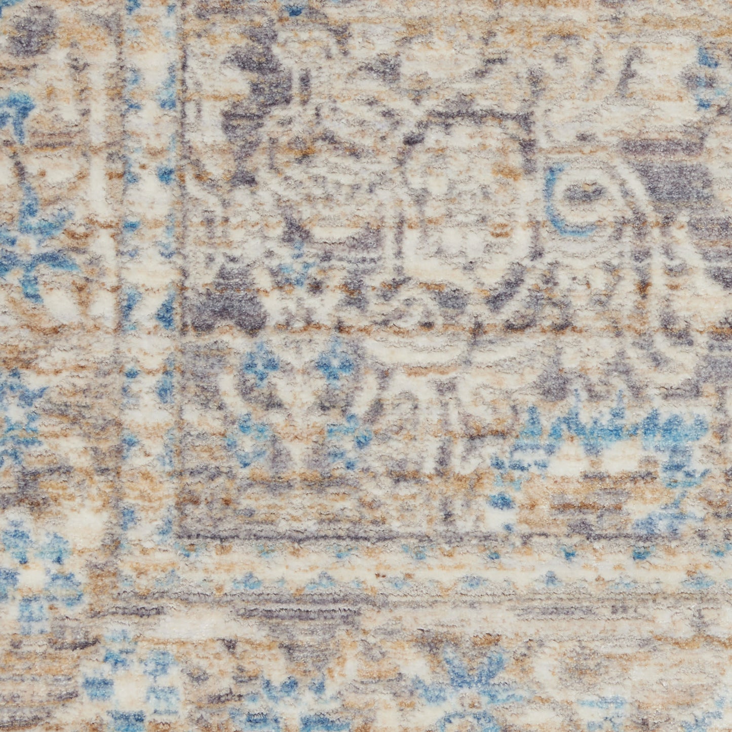 Nourison Home Lustrous Weave  Ivory Blue  