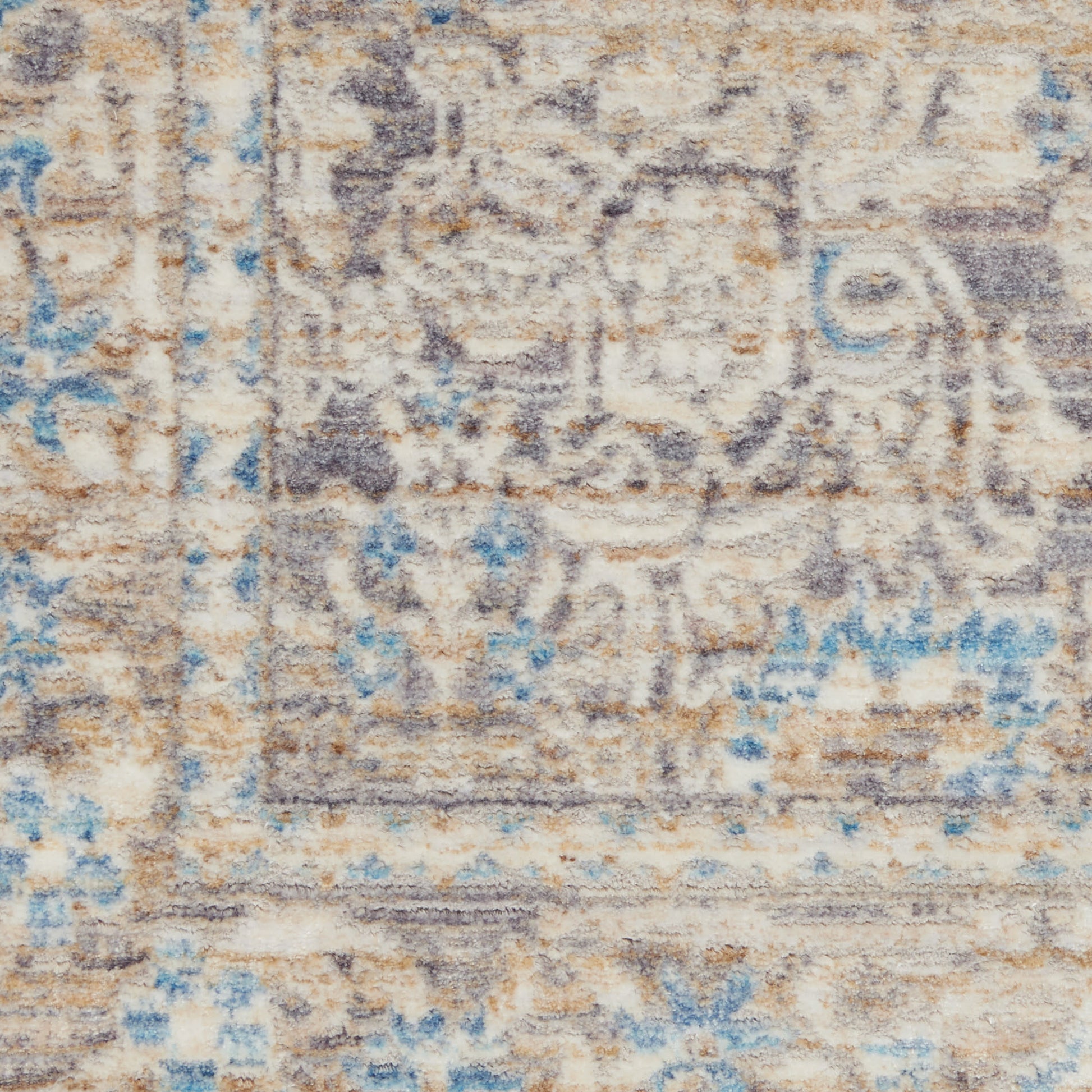 Nourison Home Lustrous Weave  Ivory Blue  