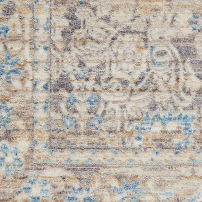 Nourison Home Lustrous Weave  Ivory Blue  
