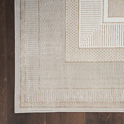 Nourison Home Glitz  Ivory  Contemporary
