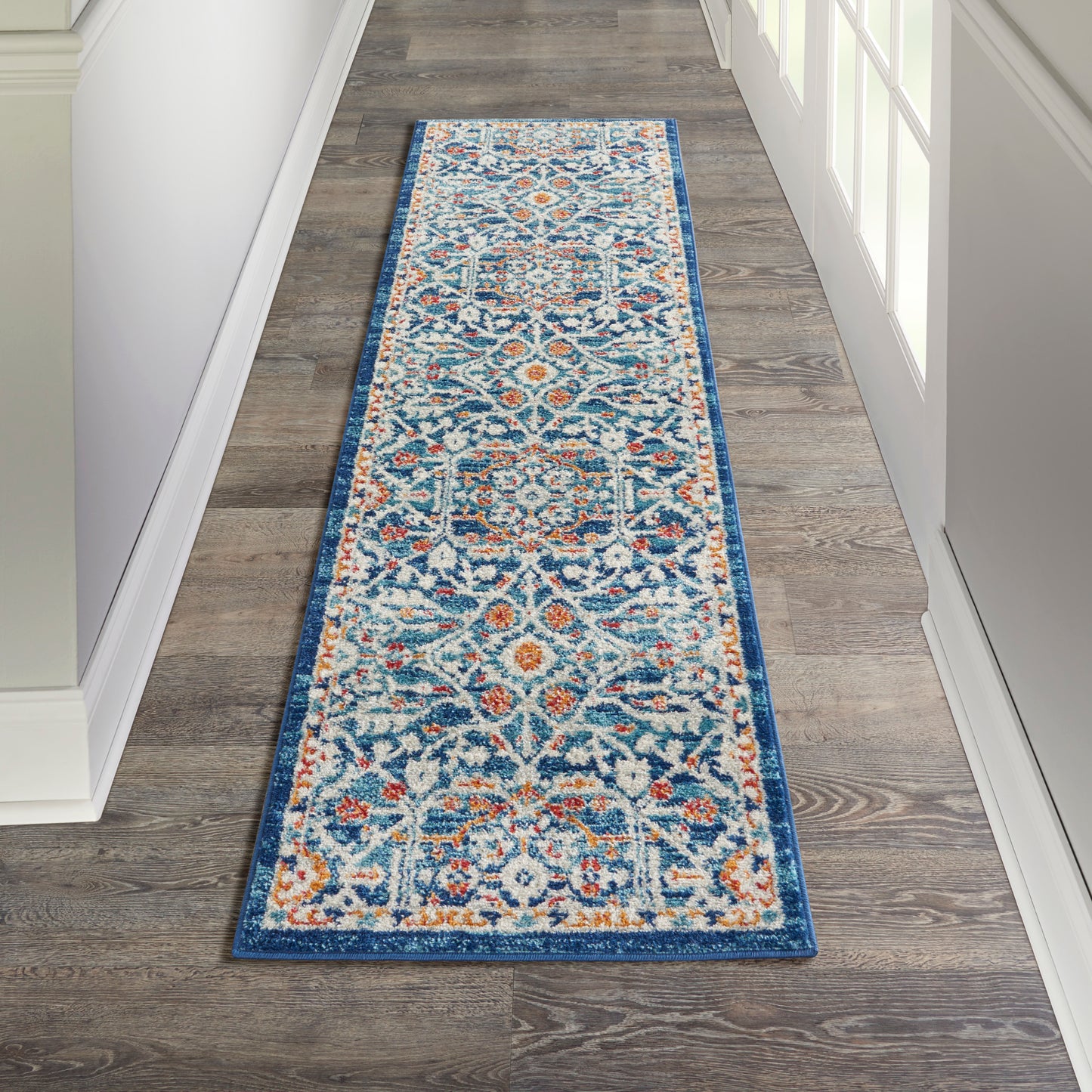 Nourison Home Passion  Blue Multicolor  Transitional