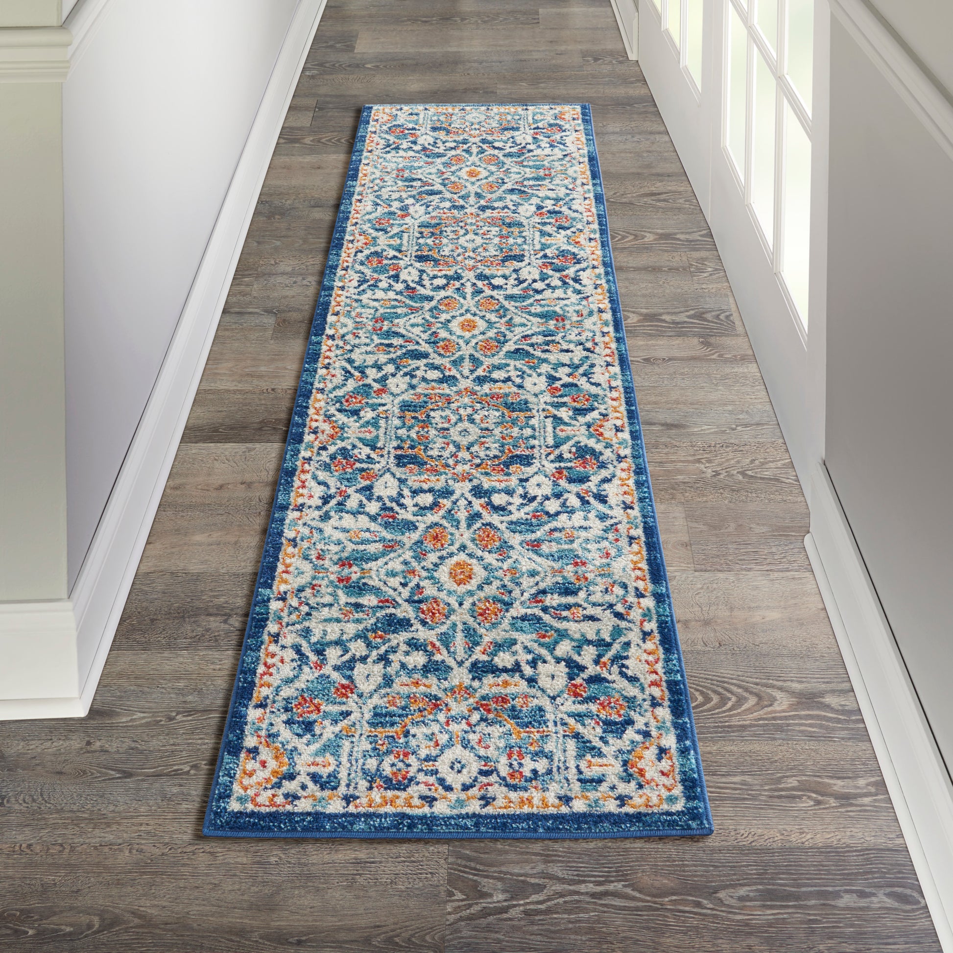 Nourison Home Passion  Blue Multicolor  Transitional