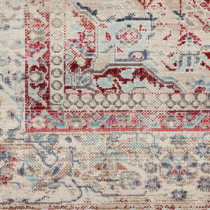 Nourison Home Vintage Kashan  Red Ivory  Traditional