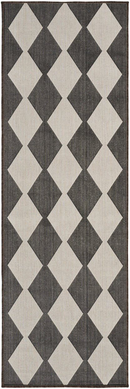 Nourison Home Positano POS04 Black Contemporary Power-loomed Rug