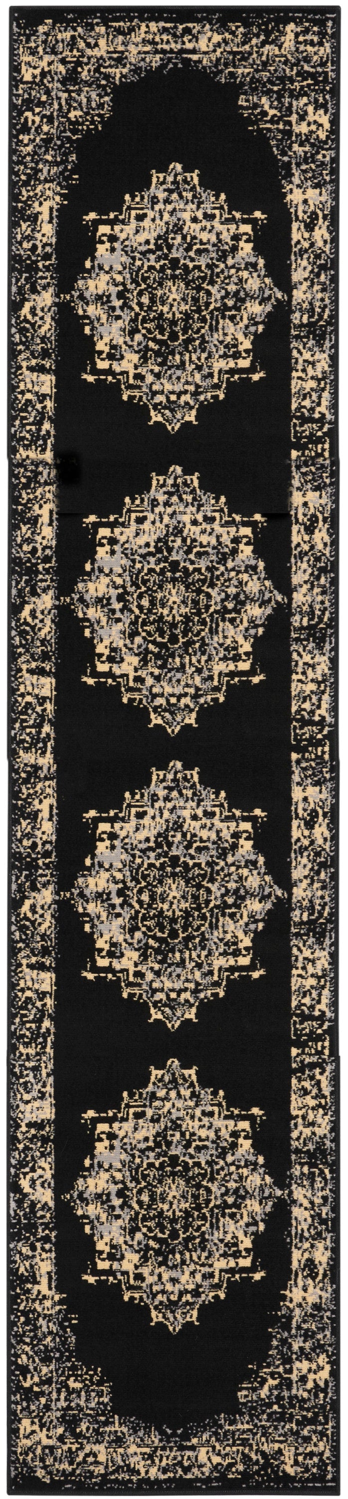 Nourison Home Grafix GRF14 Black Transitional Power-loomed Rug