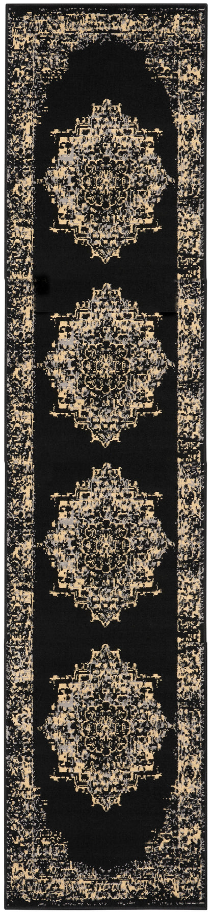 Nourison Home Grafix GRF14 Black Transitional Power-loomed Rug