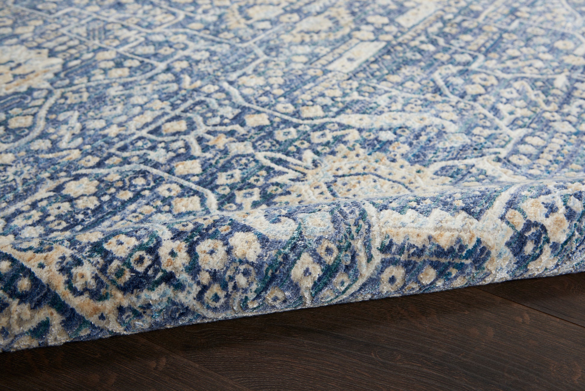 Nourison Home Lustrous Weave  Blue  