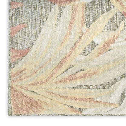 Nourison Home Aloha  Sage Rose  Contemporary