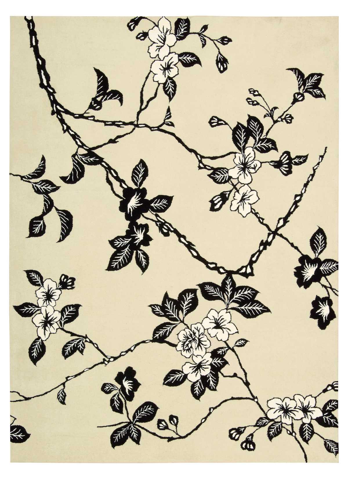 Nourison Home Modern Elegance  Black White  Transitional