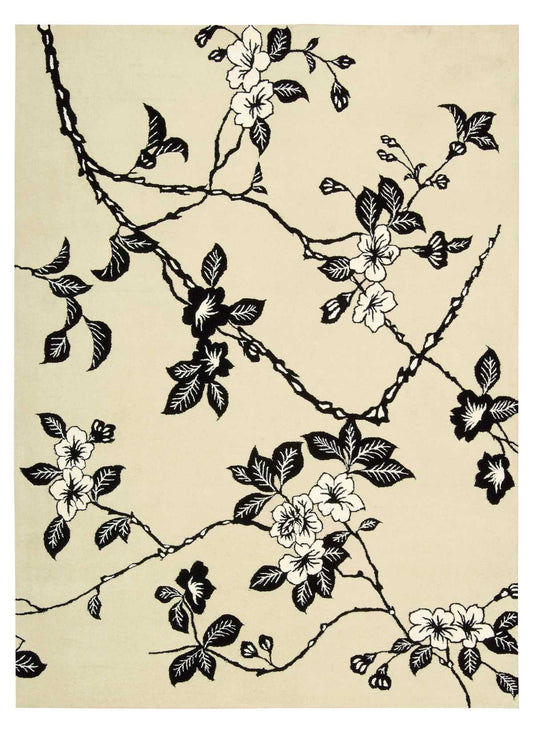 Nourison Home Modern Elegance  Black White  Transitional