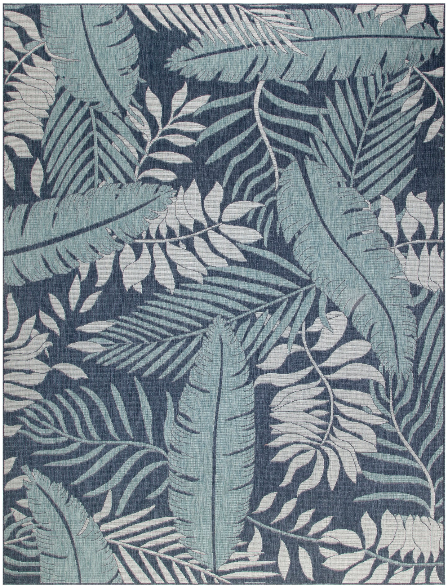 Nourison Home Garden Oasis GOA02 Navy Contemporary Power-loomed Rug