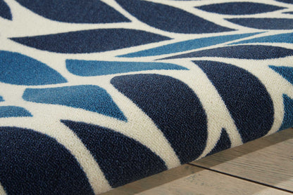 Nourison Home Home & Garden  Blue  Contemporary