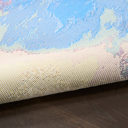 Nourison Home Color Splash  Ivory Multicolor  Contemporary