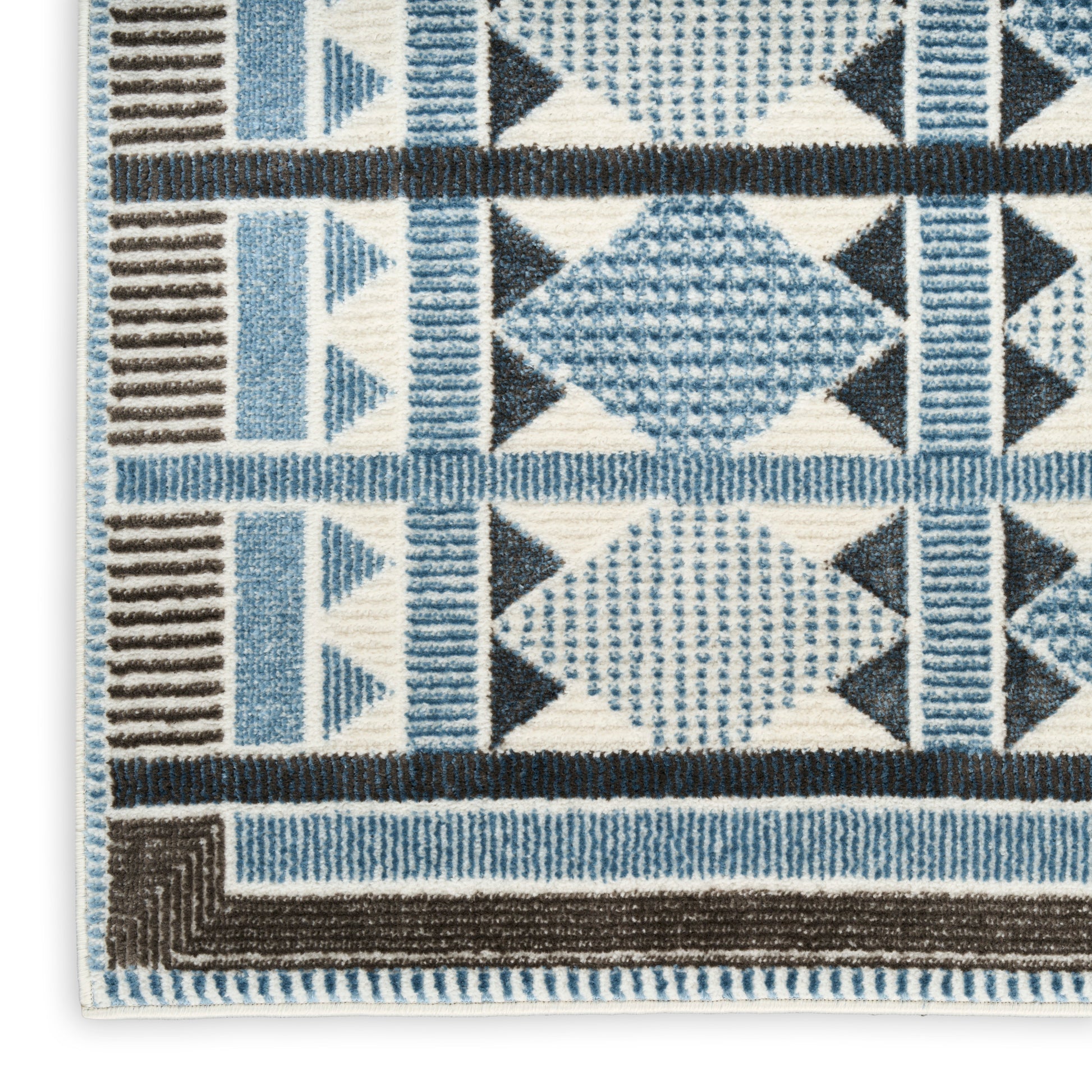 Nourison Home Nordic  Blue  Contemporary