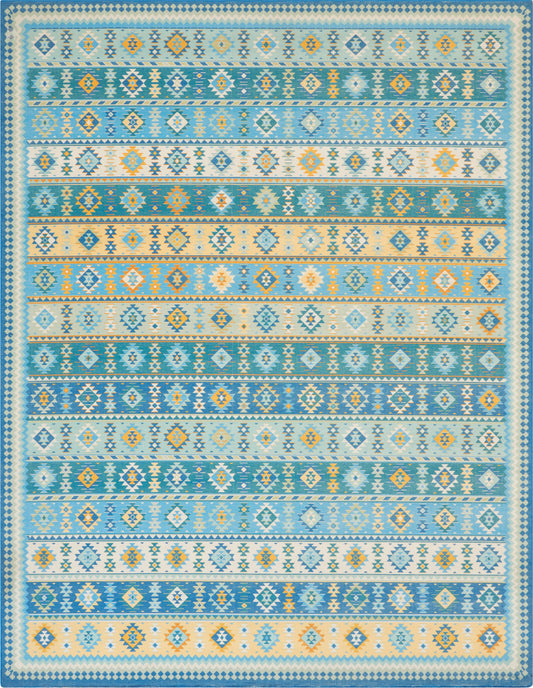 Nourison Home Madera  Light Blue  Transitional