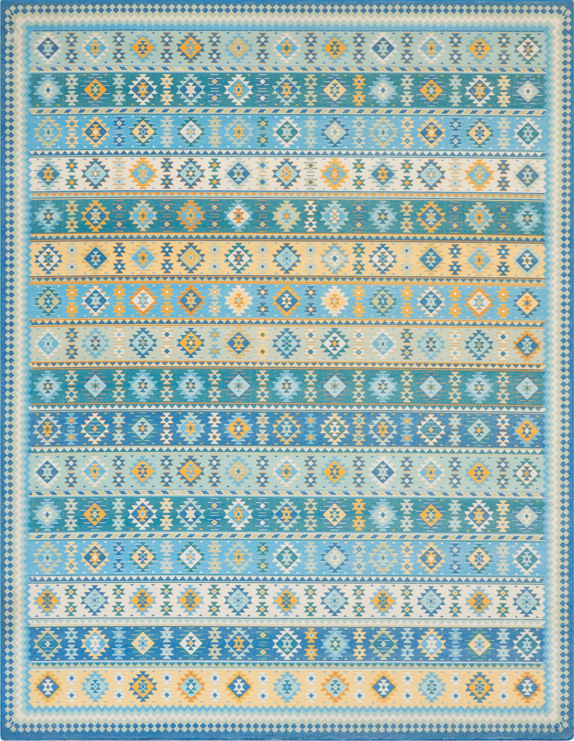 Nourison Home Madera  Light Blue  Transitional