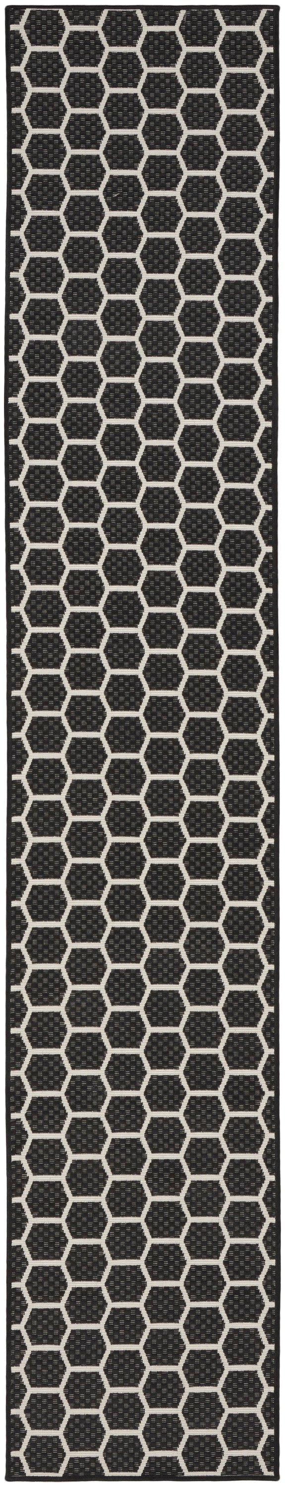 Nourison Home Twist Reversible TWS01 Black Contemporary Loom-woven Rug