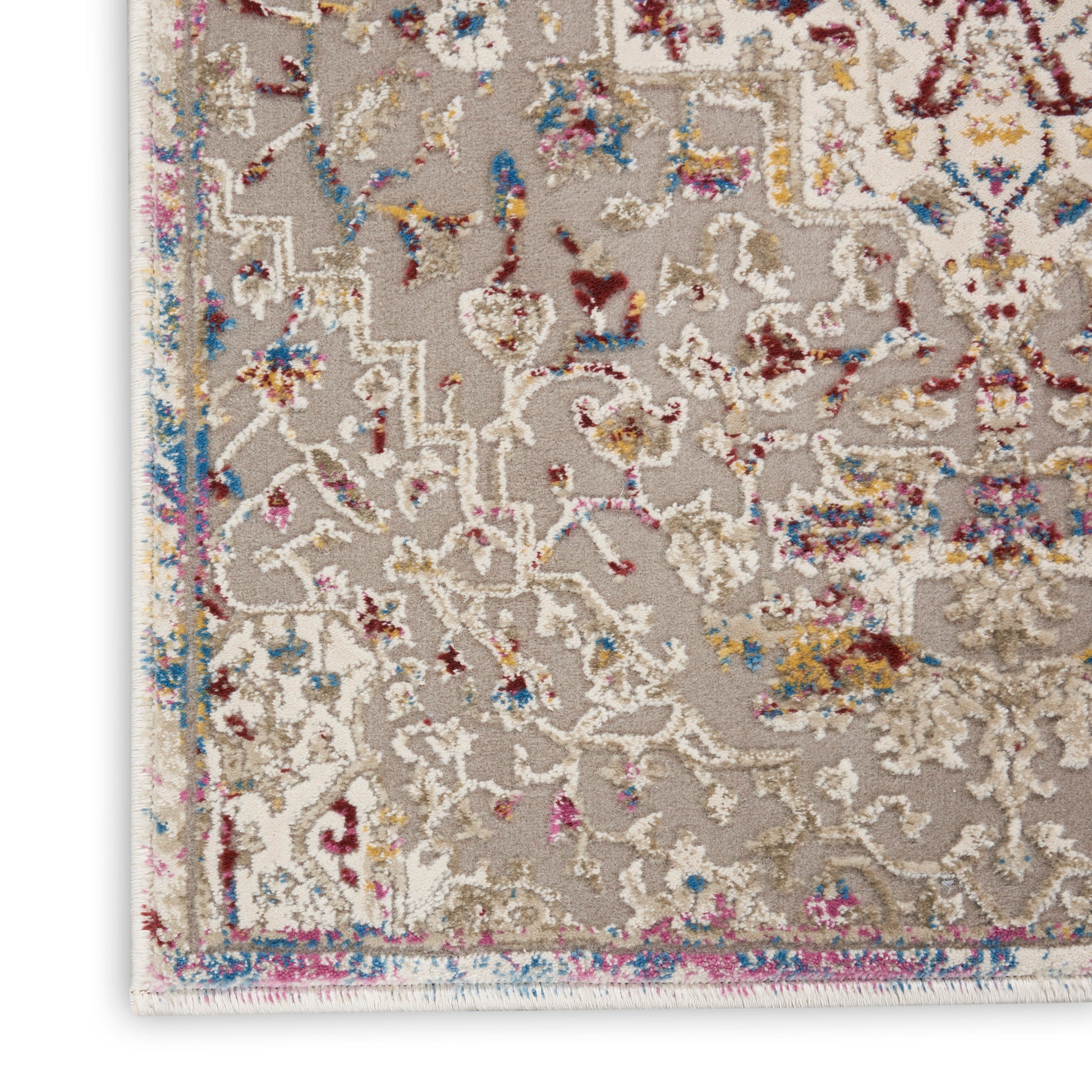 Nourison Home Melody  Grey Multicolor  Traditional