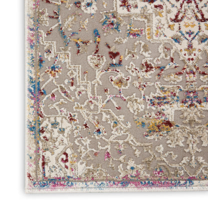 Nourison Home Melody  Grey Multicolor  Traditional