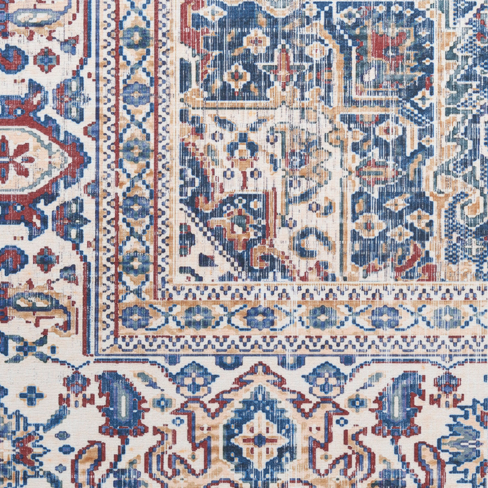 Nourison Home Vintage Home  Red Blue  Traditional