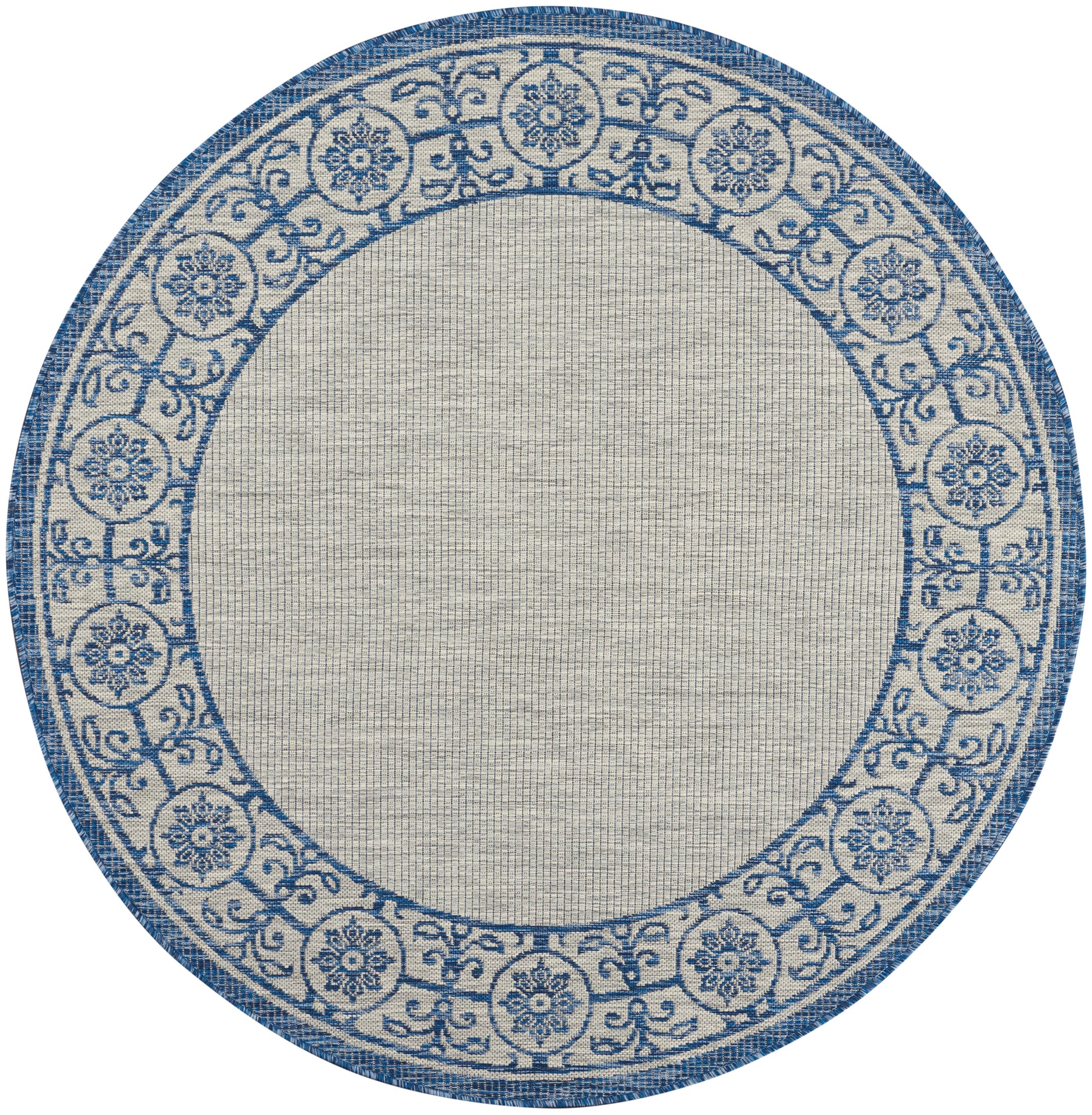 Nourison Home Country Side  Ivory Blue  Transitional